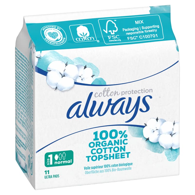 Always Cot Pro Pads Regular Wing  11CT