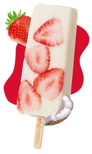 House of Pops Coconut Strawberry (Kókusz-, és eper ízű jégkrém)