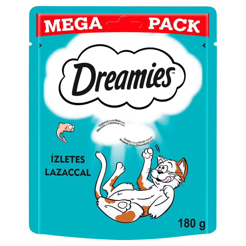Dreamies cat treats with salmon