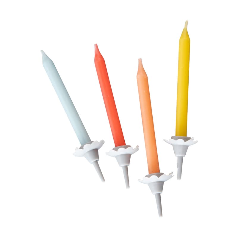 Birthday Candles + 12 holders