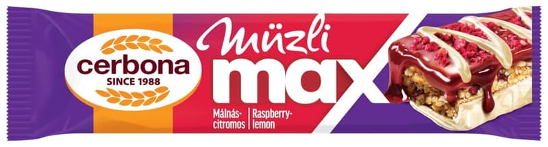 Cerbona Max málnás-citromos szelet