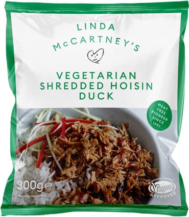 Linda McCartney's Vegetáriánus, ízesített, aprított tépett kacsahús alternatíva