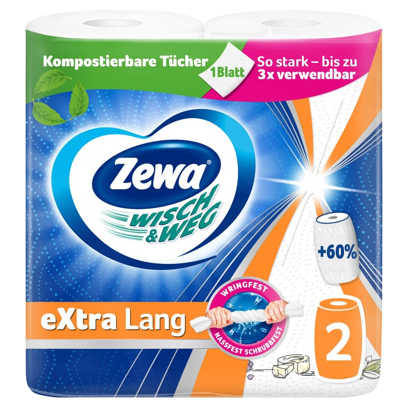 Zewa Wisch&Weg Extra Lang Design 2 rétegű papírtörlő