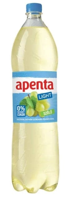 Apenta Light energy-free grape soft drink with slightly carbonated mineral water and sweeteners