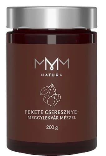 MMM Feketecseresznye-meggy lekvár mézzel (80%)