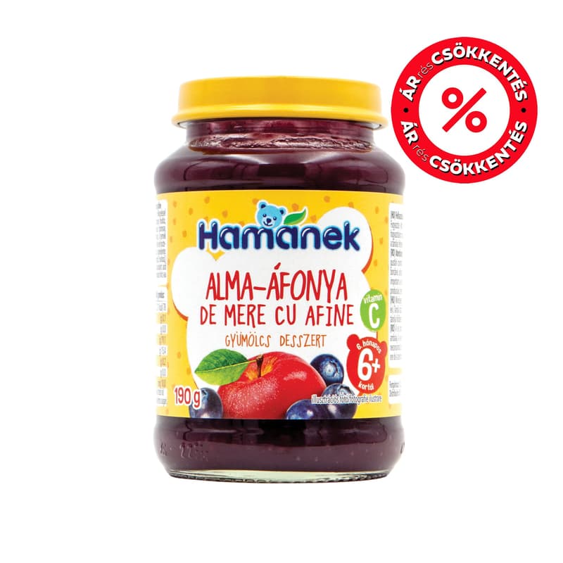 Hamánek desszert alma áfonya 6 hónapos kortól