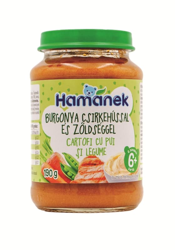 Hamánek menü burgonya csirkehússal és zöldséggel 6 hónapos kortól