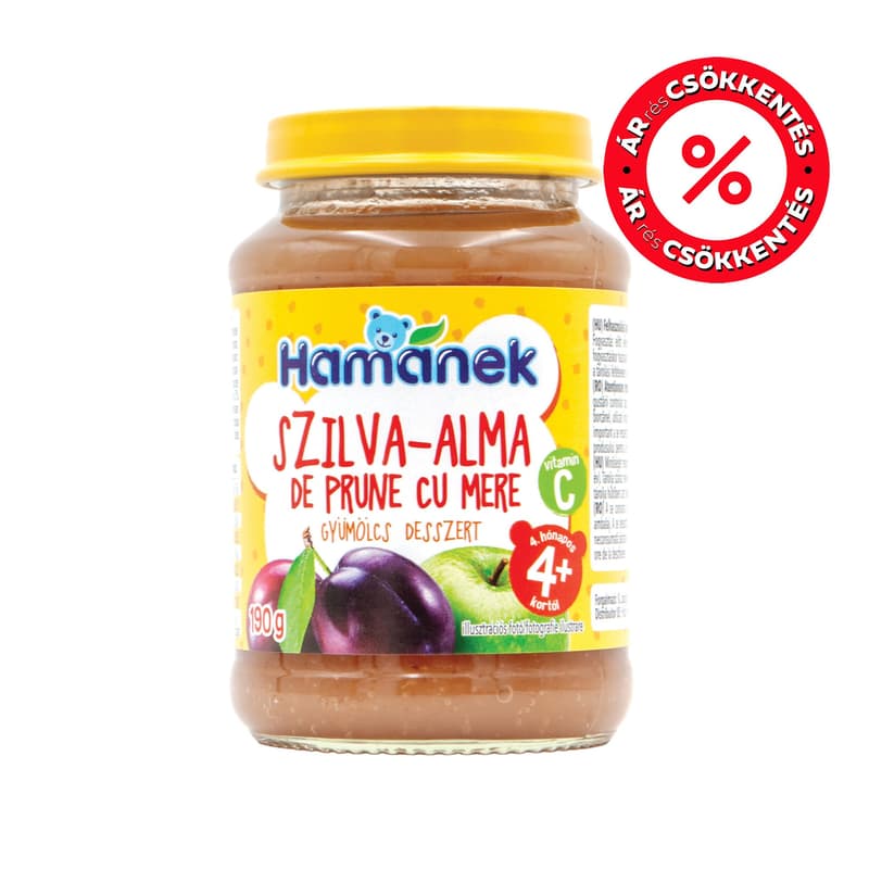 Hamánek desszert alma szilva 4 hónapos kortól