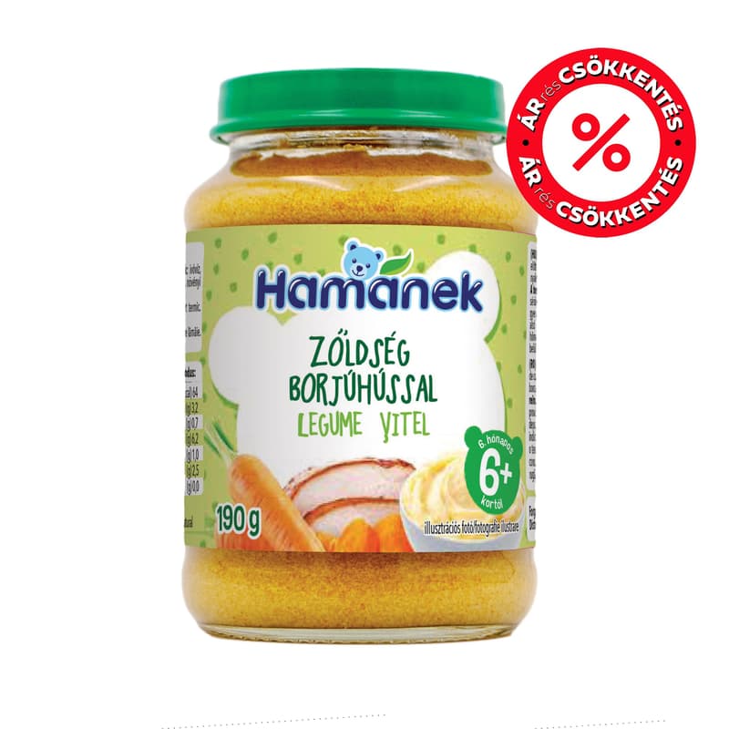 Hamánek menü zöldség borjúhússal 5 hónapos kortól