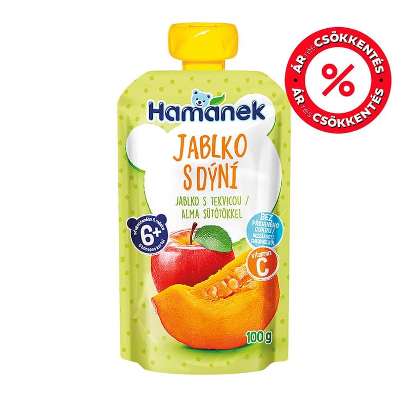 Hamánek desszert alma sütőtök tasakos 6 hónapos kortól