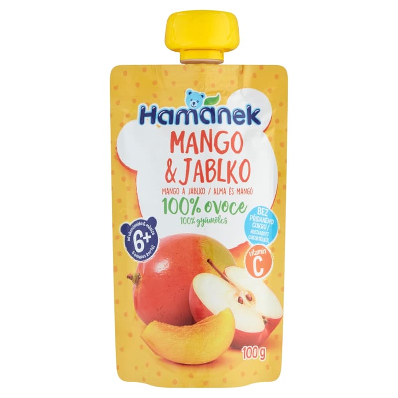 Hamánek desszert alma mangó tasakos 6 hónapos kortól