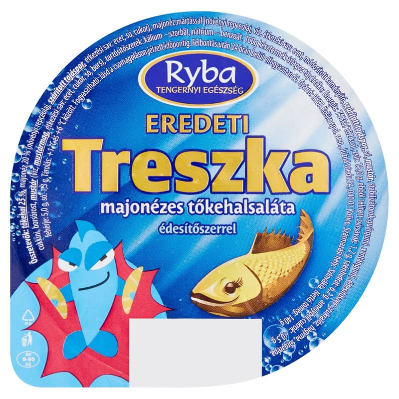 Ryba Treszka eredeti majonézes tőkehalsaláta