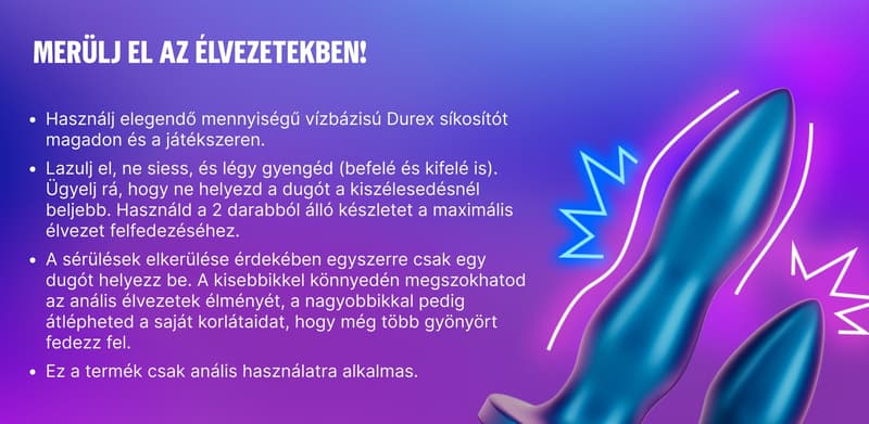 Durex Análdugó készlet