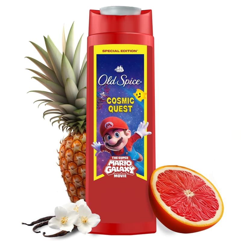 Old Spice Bearglove 3 az 1-ben Tusfürdő és Sampon, Super Mario Edition, 400 ml