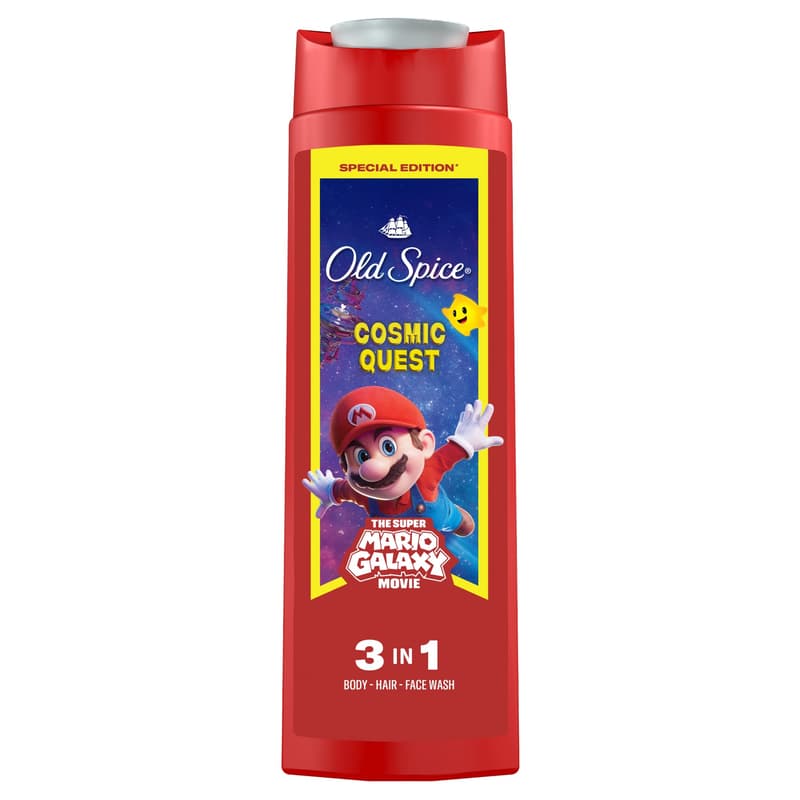 Old Spice Bearglove 3 az 1-ben Tusfürdő és Sampon, Super Mario Edition, 400 ml