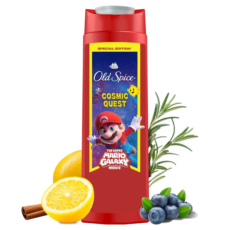 Old Spice Bearglove 3 az 1-ben Tusfürdő és Sampon, Super Mario Edition, 400 ml