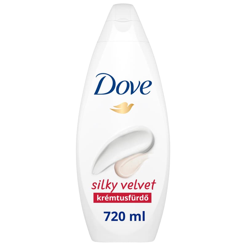 Dove Silky Velvet női krémtusfürdő, 720 ml
