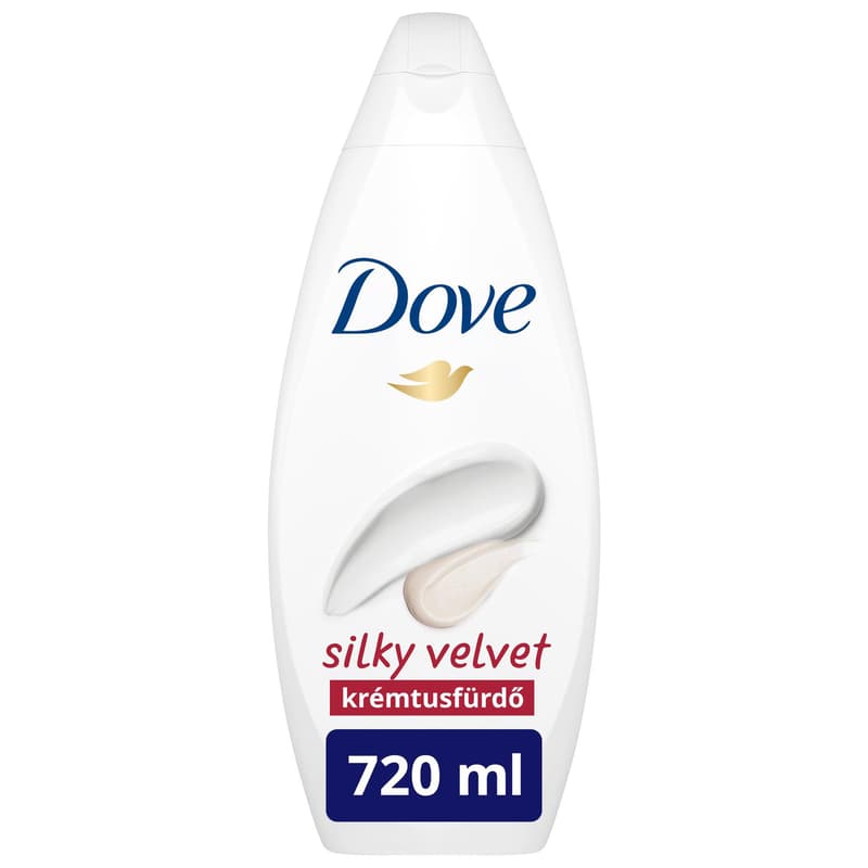 Dove Silky Velvet női krémtusfürdő, 720 ml
