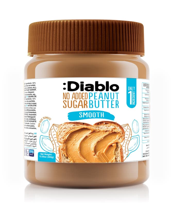 Diablo mogyoróvaj Smooth (krémes), hozzáadott cukor nélkül