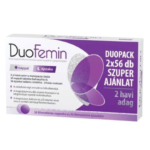 DuoFemin étrendkiegészítő tabletta Duopack 2x56 db