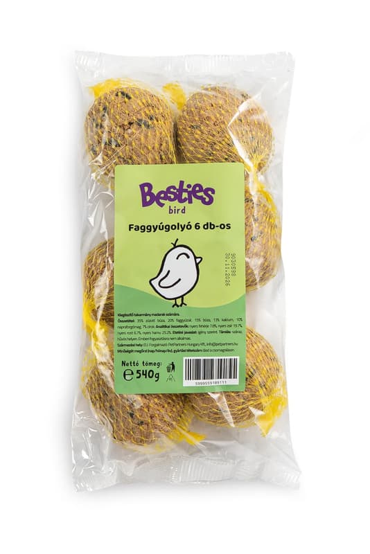 Besties faggyúgolyók vadmadarak részére (6 db)