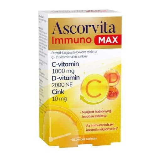 Ascorvita Immuno Max bevont tabletta 60 db