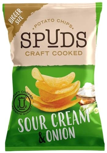 Spuds "Sour cream and onion" hagymás-tejfölös ízű burgonyachips