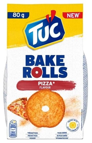 Tuc Bake Rolls pizza
