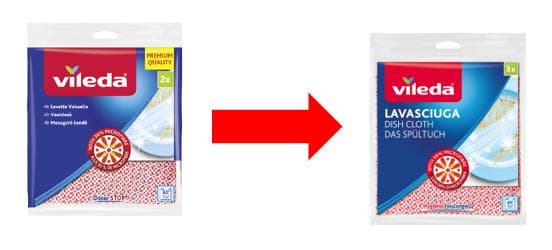 Vileda Mosogatókendő 50% mikroszállal 3x