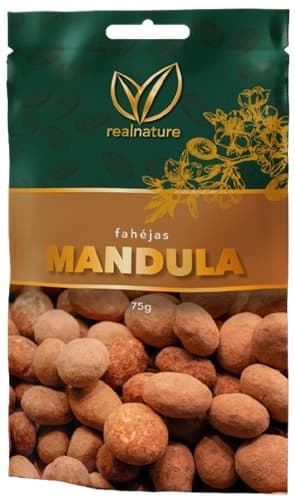 Real Nature tejcsokoládés-fahéjas mandula