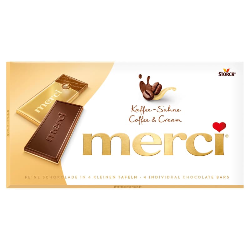 Merci kávés-tejszínes táblás csokoládé