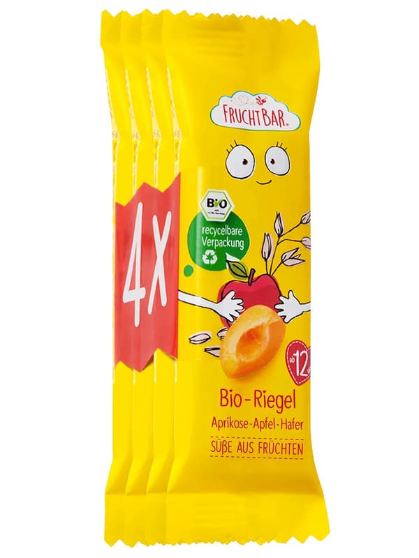 Fruchtbar BIO Zabszelet - Sárgabarack · Alma 12hónapos kortól (4x23g)