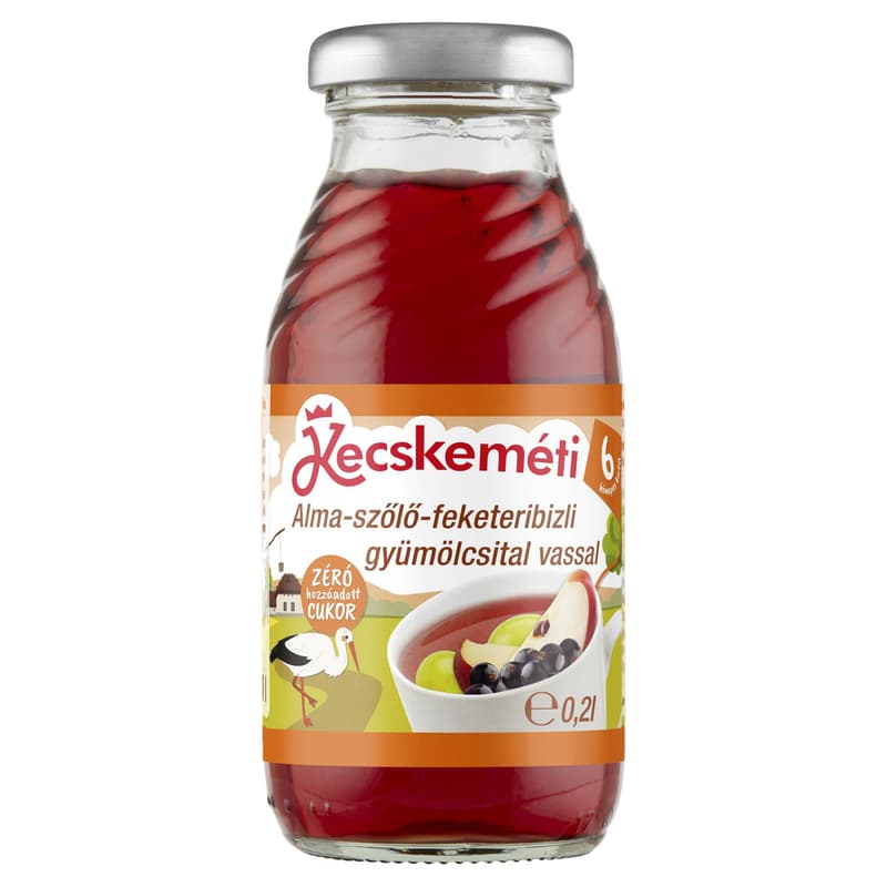 Kecskeméti Alma-szőlő-feketeribizli gyümölcsital, 6 hónapos kortól
