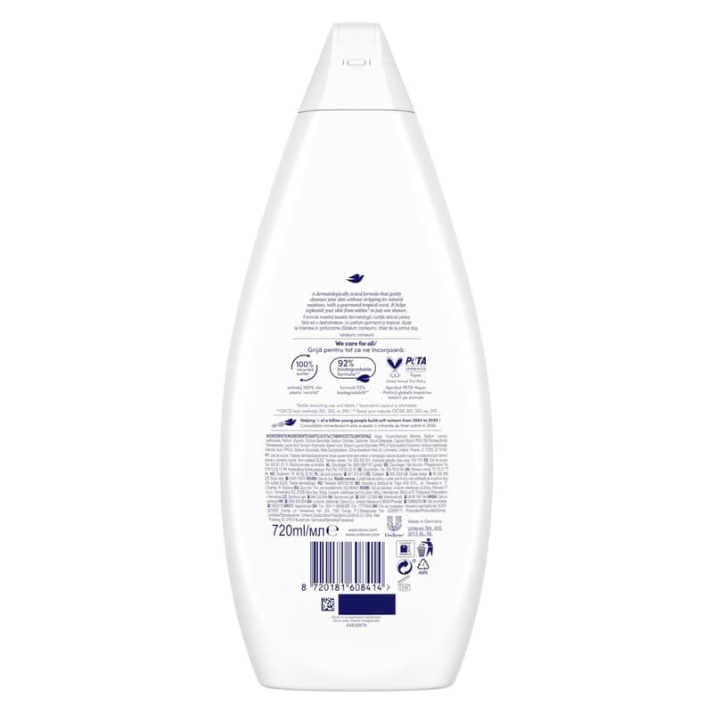 Dove Creamy Indulge női krémtusfürdő, 450 ml