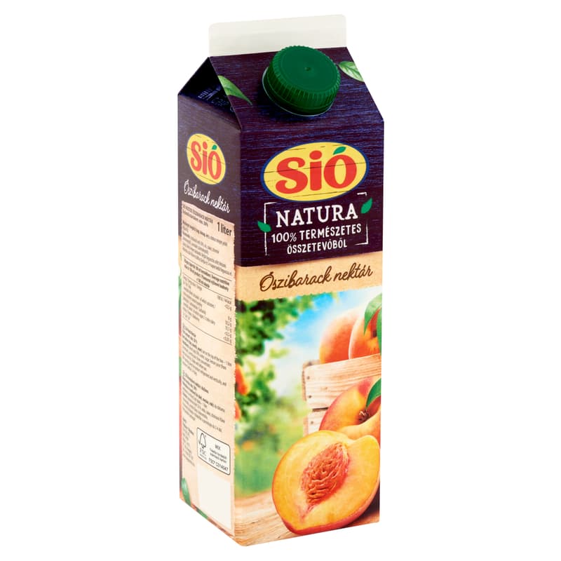Sió Natura fibrous peach nectar