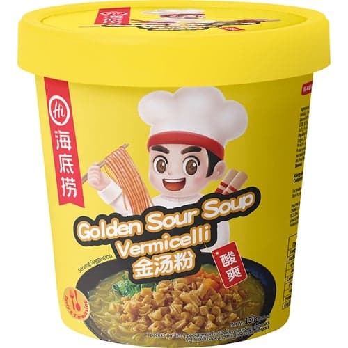 Haidilao Instant Vermicelli arany savanyú leves