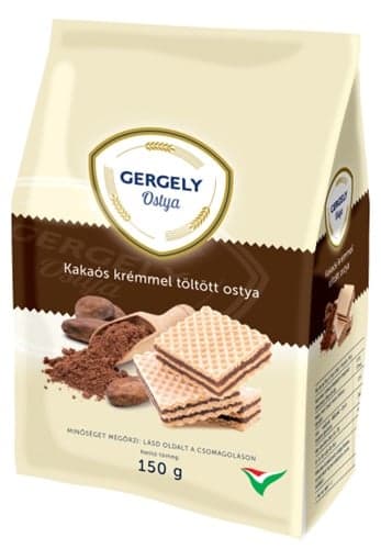 Kakaós krémmel töltött ostya