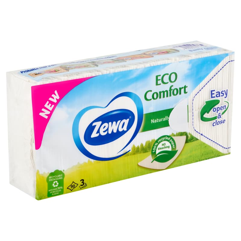 Zewa Deluxe Eco Comfort 3ply hanky 90 pcs