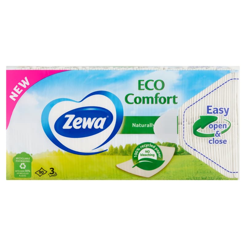 Zewa Deluxe Eco Comfort 3ply hanky 90 pcs