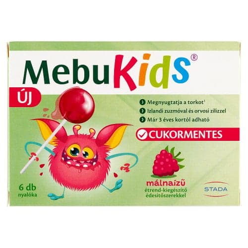 MebuKids nyalóka málna 6 db