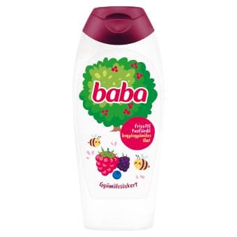 Baba Gyümölcsöskert tusfürdő bogyósgyümölcs illattal, 400 ml