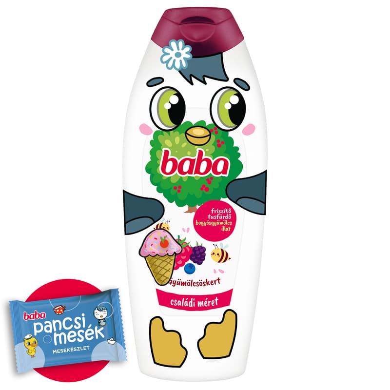 Baba Gyümölcsöskert tusfürdő  bogyósgyümölcs illat 750ml