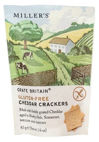 Millers Gluténmentes Cheddaros Keksz