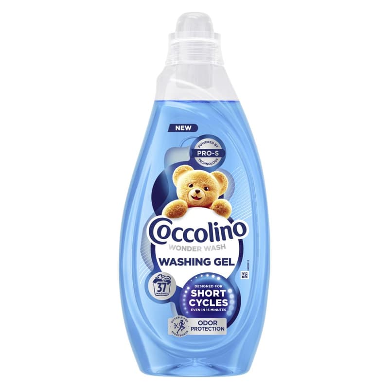 Coccolino, mosógél. Gél, folyékonymosószer, gyorsmosás, kimélő,