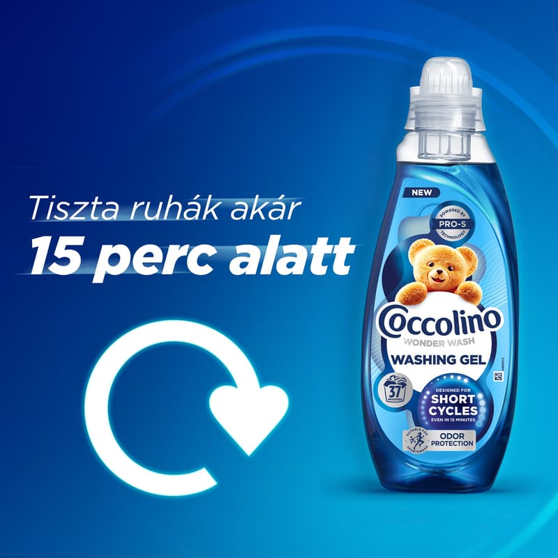 Coccolino, mosógél. Gél, folyékonymosószer, gyorsmosás, kimélő,