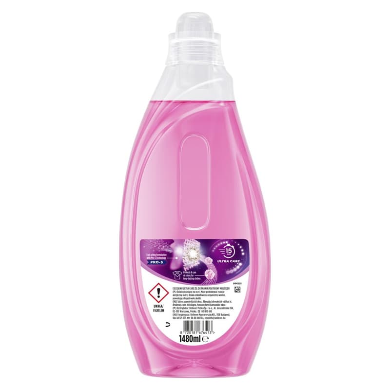 Coccolino Wonder Wash mosószer gyors mosáshoz, Ultra Care, 37 mosás, 1.48 l