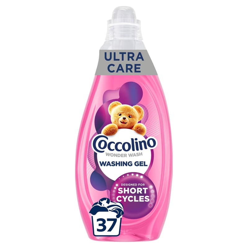 Coccolino Wonder Wash mosószer gyors mosáshoz, Ultra Care, 37 mosás, 1.48 l