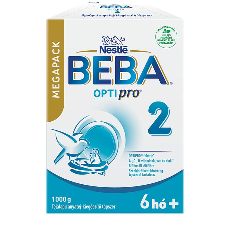 Beba Optipro 2 milk-based follow-on formula from 6 months 2 x 500 g