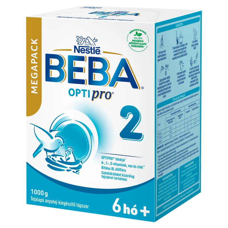 Beba Optipro 2 milk-based follow-on formula from 6 months 2 x 500 g
