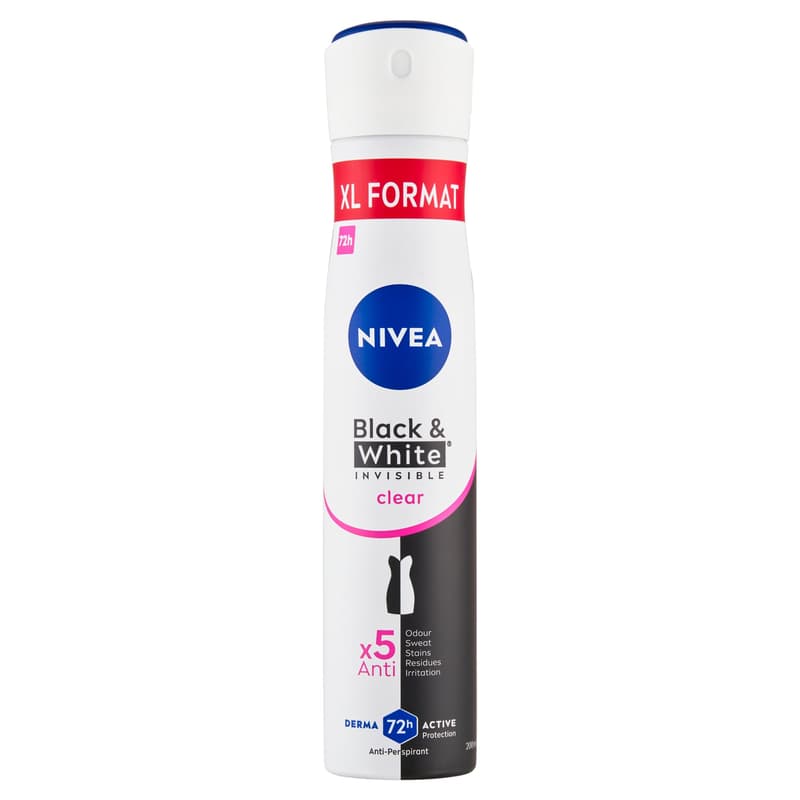 NIVEA Deo spray Black & White Invisible Clear
